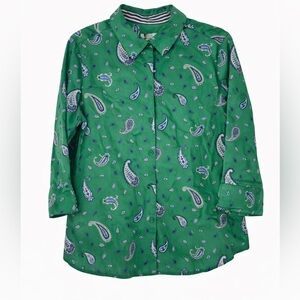 Foxcroft Wrinkle Free Paisley Blouse